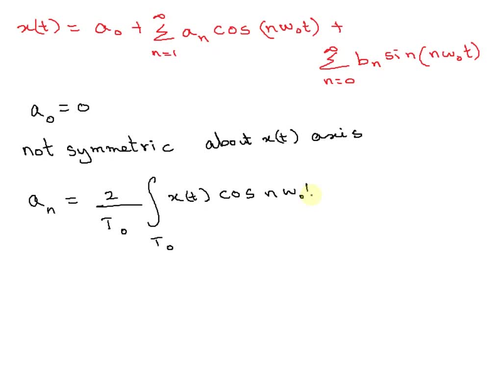 SOLVED: 1 - Determine the Fourier series for the rectangular periodic ...