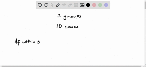 if-there-are-3-groups-of-10-cases-each-in-an-anova-procedure-df-within-groups-will-be-a-30b-27c-10d-29-85783