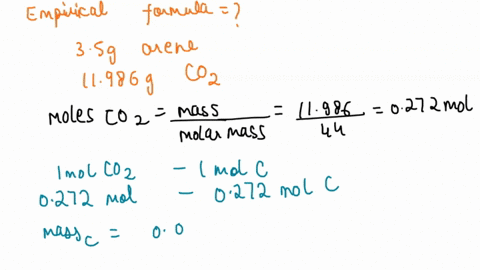 arenes-are-a-special-type-of-compound-consisting-of-only-carbon-and-hydrogen-if-3500-g-of-a-specific-arene-with-a-molar-mass-of-approximately-155-gmolyields-11986-g-of-coz-upon-combustion-in-87813