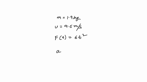 a-190-kg-box-is-moving-to-the-right-with-speed-950-ms-on-a-horizontal-frictionless-surface-at-t-0-a-horizontal-force-is-applied-to-the-box-the-force-is-directed-to-the-left-and-has-magnitude-ft-600-ns