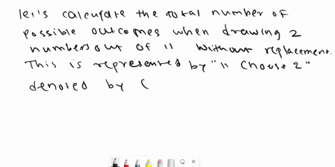 a-lottery-game-consists-of-drawing-2-out-of-11-numbers-without-replacement-you-win-the-jackpot-if-you-match-all-2-numbers-in-any-order-what-is-the-probability-of-winning-the-jackpot-enter-an-92244