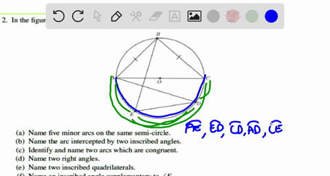 in-the-figure-below-ac-is-a-diameter-name-five-minor-arcs-on-the-same-semi-circle-name-the-arc-intercepted-by-two-inscribed-angles-identify-and-name-two-arcs-which-are-congruent-name-two-rig-04312