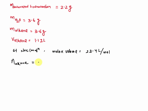 a-mass-of-22-grams-of-saturated-hydrocarbon-is-completely-burned-with-oxygenduring-combustion-36-grams-of-water-vapor-is-producedthe-same-amount-of-alkane-occupies-a-volume-of-112-liters-und-91024