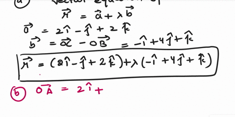 the-points-a-b-and-c-have-the-following-position-vectors-with-respect-to-an-origin-o-oa-2i-j-2k-ob-2i-j-2k-oc-i-3j-3k-a-find-the-vector-equation-of-the-line-bc-b-determine-whether-or-not-the-43028