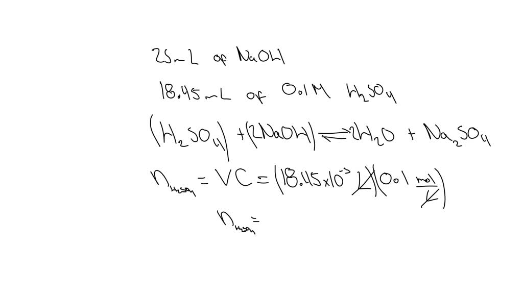 SOLVED: In an acid-base titration 22.5 ml of 0.500 M sodium hydroxide ...