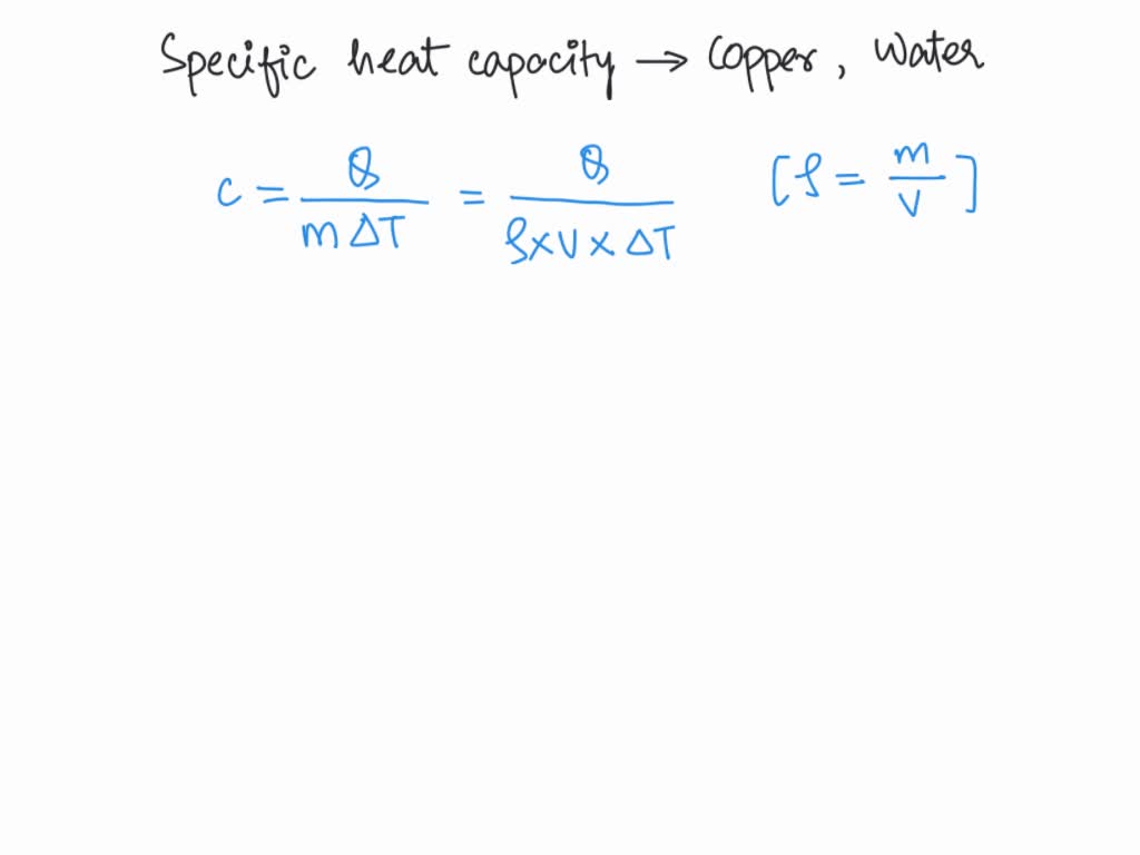 Which Substance Has A Greater Specific Heat Capacity Copper Or Water