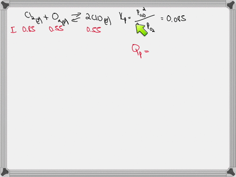 for-a-chemical-reaction-cl2-g-o2-g-2-clo-g-has-a-kp-0085-and-the-initial-concentrations-are-085-atm-cl2-055-atm-o2-055-atm-clo-solve-for-the-final-concentration-of-o2-in-atm-10877