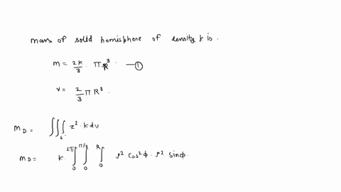 use-spherical-coordinates-to-find-the-moment-of-inertia-of-the-solid-homogeneous-hemisphere-of-radius-and-density-about-a-diameter-of-its-base-a-2135-b-85743-c-19808-d-19522-e-20513-31964