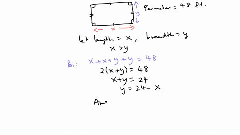 the-perimeter-of-a-rectangle-is-48-feet-describe-the-possible-lengths-of-a-side-if-the-area-of-the-rectangle-is-not-exceed-135-square-feet-type-your-answer-in-interval-notation-07785
