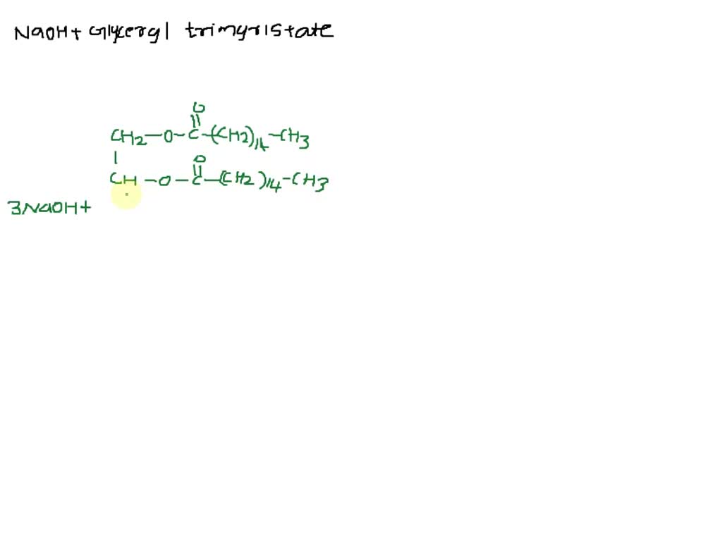 SOLVED The Balanced Chem Equation For Saponification Of Glyceryl solved-the-balanced-chem-equation-for-saponification-of-glyceryl