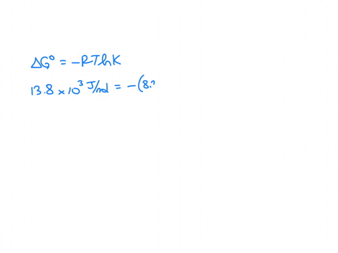 the-value-of-go-for-the-phosphorylation-of-glucose-in-glycolysis-is-138-kjmol-find-the-value-of-kc-at-298-k-51657