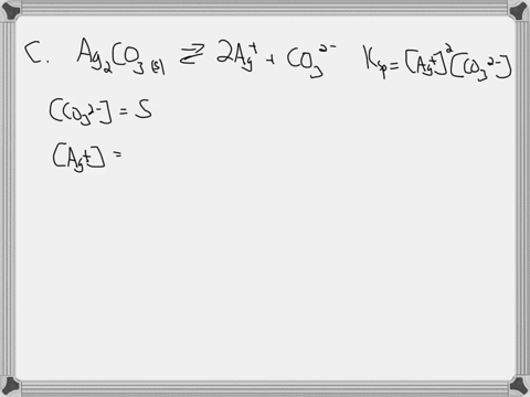 the-solubility-product-of-silver-carbonate-ag2co3-is-846-1012-at-25c-a-what-is-the-molar-solubility-of-the-solution-b-calculate-the-mass-of-silver-carbonate-that-will-dissolve-in-1500-ml-of-40527