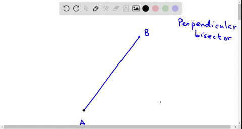using-a-compass-and-straightedge-construct-the-perpendicular-bisector-of-ab-leave-all-construction-marks-ie-66904