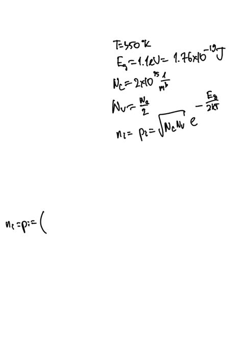 calculate-the-concentration-of-the-electrons-and-the-holes-in-electrons-mn-for-intrinsic-silicon-at-350k-the-energy-gap-equals-hev-and-nc-2-10-25-m-n-n2-also_-find-the-value-of-fermi-energy-54923