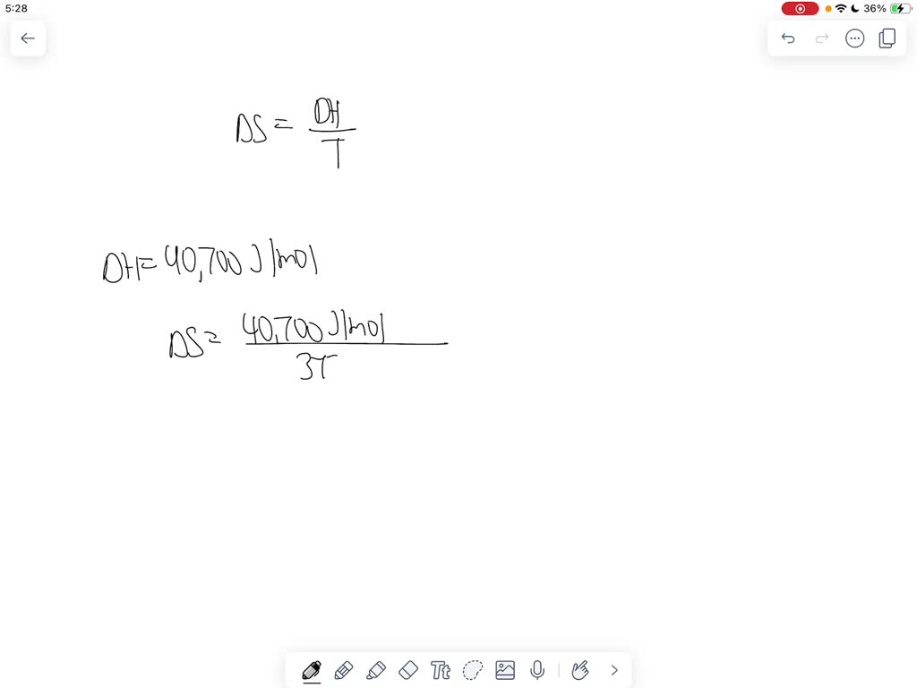 SOLVED What is the standard molar entropy (J/mol K) for the