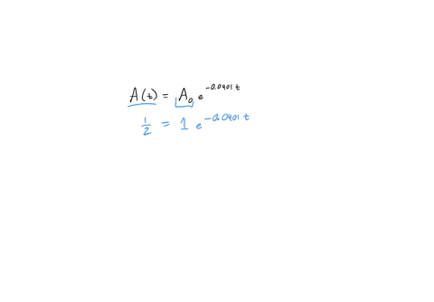 find-the-half-life-of-a-radioactive-element-which-decays-according-to-the-function-the-half-life-of-the-element-is-ataoe-years-round-to-the-nearest-tenth-45807