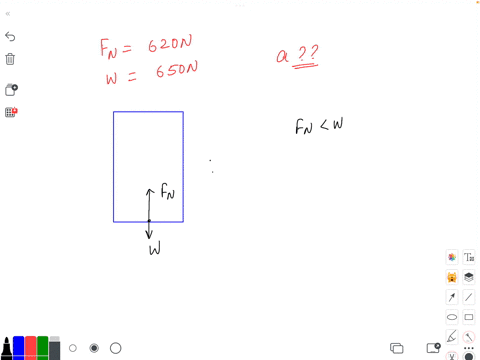 the-upward-normal-force-exerted-by-the-floor-is-620-n-on-an-elevator-passenger-who-weighs-650-n-what-are-the-magnitude-in-ms2-and-direction-of-the-acceleration-on-the-passenger-2-points-045-09747