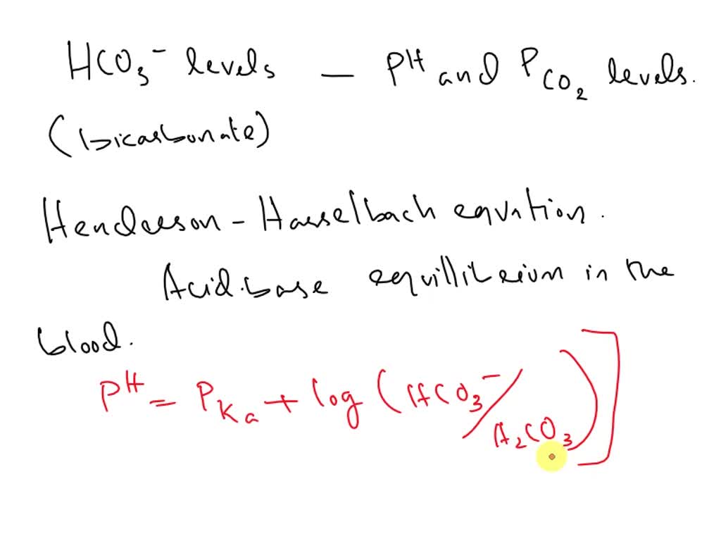 SOLVED when answering questions about lab values, including HCO3, how