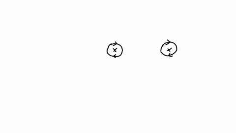 two-wires-lie-in-the-plane-of-the-page-and-carry-equal-currents-in-the-same-direction-find-the-magnetic-field-at-a-point-midway-between-the-wires-sketch-47013