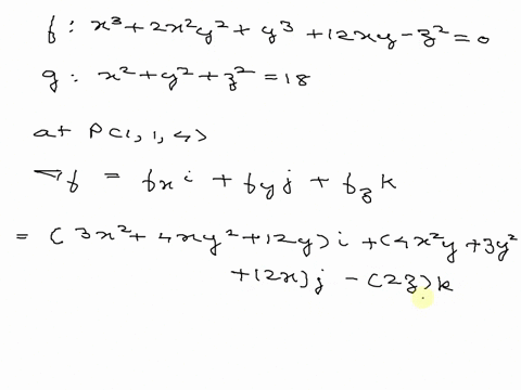 find-parametric-equations-for-the-line-tangent-to-the-curve-of-the-intersection-of-the-surfaces-x-2xyy3-12xy-22-c-and-xy72218at-the-point-p114-select-the-parametric-equations-for-the-tangent-39737