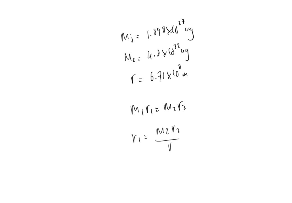 SOLVED 2 Find The Center Of Mass Of The Jupiter Europa System Europa solved-2-find-the-center-of-mass-of-the-jupiter-europa-system-europa