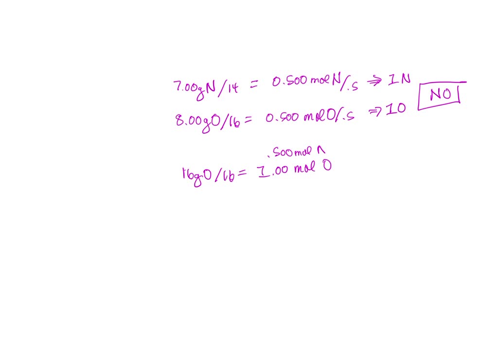 SOLVED Three different oxides of nitrogen each contain 7.00 g of