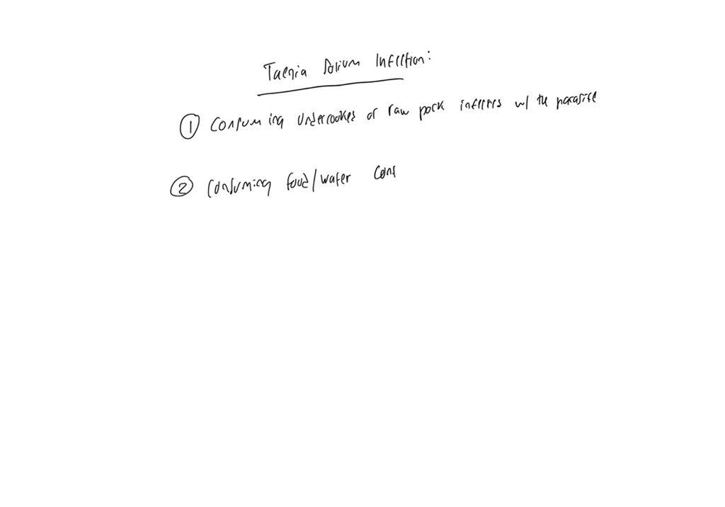 SOLVED How can Tshepiso get infected withTaenia solium?