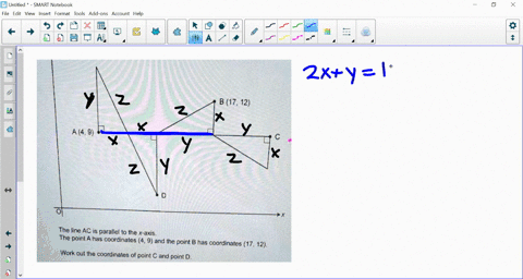 a-pattern-is-made-from-four-congruent-right-angled-triangles_-b-17-12-a-49-the-line-ac-is-parallel-to-the-x-axis-the-point-a-has-coordinates-4-9-and-the-point-b-has-coordinates-17-12-work-ou-43927