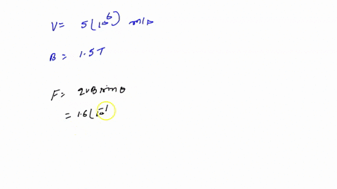 an-electron-has-a-velocity-of-5-x-106-ms-perpendicular-to-a-magnetic-field-of-15-t-what-force-and-acceleration-does-the-electron-experience-52237