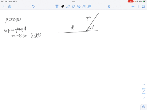 an-object-with-a-mass-of-100-kg-is-at-rest-at-the-top-of-a-frictionless-inclined-plane-of-height-800-m-and-an-angle-of-inclination-300-with-the-horizontal-as-shown-in-figure-d-the-object-is-83864