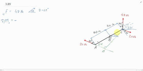 three-control-rods-attached-to-a-lever-a-b-c-exert-on-it-the-forces-shown-a-replace-the-three-forces-with-an-equivalent-force-couple-system-at-b-b-determine-the-single-force-that-is-equivalent-to-the-
