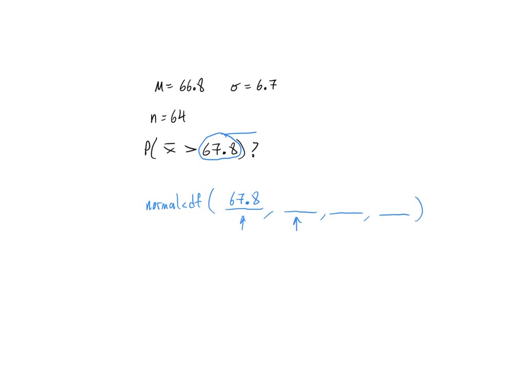 SOLVED: Assume that the heights of men are normally distributed with a ...