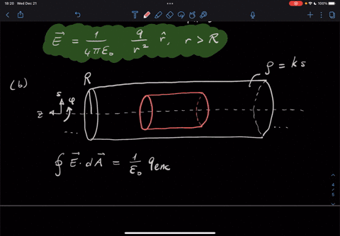 3-a-find-the-field-outside-a-uniformly-charged-solid-sphere-of-radius-r-and-total-charge-q-b-a-long-cylinder-carries-a-charge-density-that-is-proportional-to-the-distance-from-the-axis-ks-fo-93366