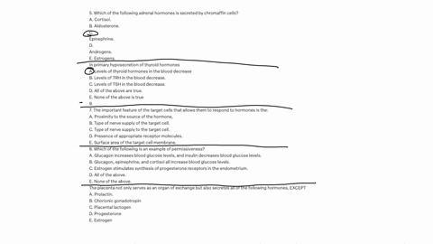 6-5-which-of-the-following-adrenal-hormones-is-secreted-by-chromaffin-cells-a-cortisol-b-aldosterone-c-epinephrine-d-androgens-e-estrogens-in-primary-hyposecretion-of-thyroid-hormones-a-levels-of-thyr