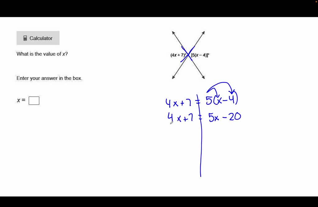 What Is The Value Of X Enter Your Answer In The Box X Two Lines what-is-the-value-of-x-enter-your-answer-in-the-box-x-two-lines