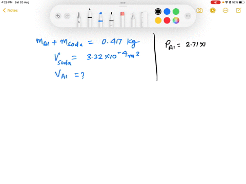 a-full-can-of-soda-has-a-mass-of-0417-kg-it-contains-332-x-10-4-m3-of-liquid-assuming-that-the-soda-has-the-same-density-as-water-find-the-volume-of-aluminum-used-to-make-the-can-33342
