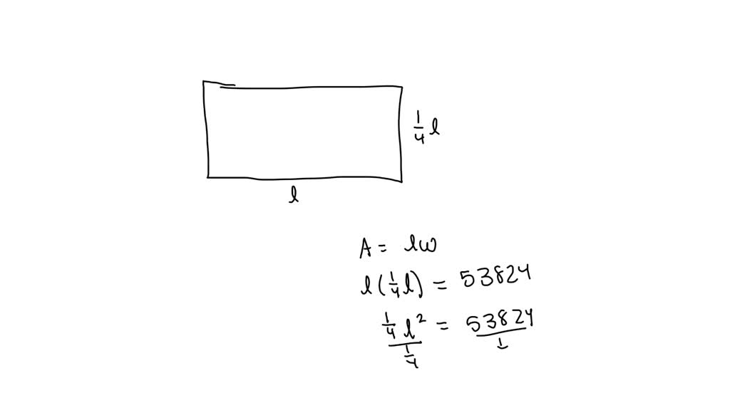 SOLVED: Calculate the dimensions of a rectangle whose width is equal to ...