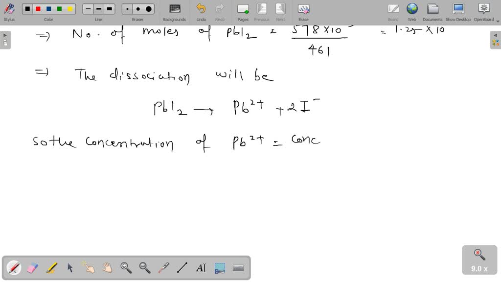 SOLVED Write the solubility product expression for lead(II) iodide