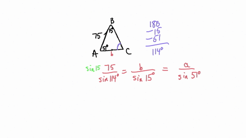 solve-the-triangle-using-the-law-of-sines-assume-c-75-a-51-and-b-15-round-lengths-to-two-decimal-places-a-b-c-2-solve-the-triangle-using-the-law-of-sines-assume-b-3-a-40-and-c-110-round-the-56645