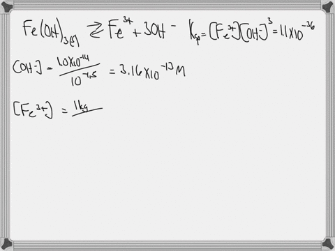 a-solution-with-ph-15-has-1-kg-of-ferric-ions-per-m-of-solution-you-are-required-to-precipitate-ferric-hydroxide-by-adding-sodium-hydroxide-at-258c-assume-ksp-for-ferric-hydroxide-is-11x10-3-74132