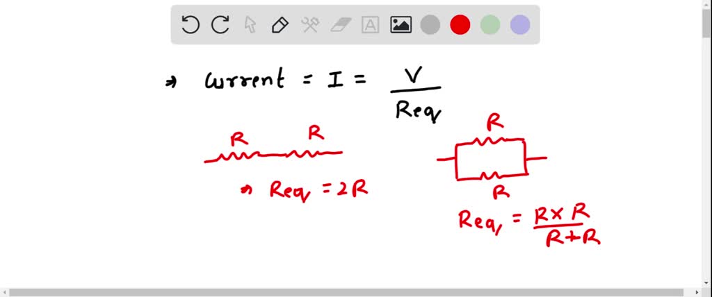 SOLVED: Two Resistors Are Connected In With A Battery. Would A Series ...