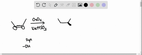 1-oso4-2-nahso3-in-the-box-below-draw-the-structure-of-the-organic-products-of-this-reaction_-use-the-wedgelhash-bond-tools-to-indicate-stereochemistry-where-it-exists-show-stereochemistry-i-43292