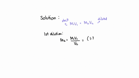 640-ml-of-a-170-m-solution-is-diluted-to-a-total-volume-of-248-ml-a-124-ml-portion-of-that-solution-is-diluted-by-adding-195-ml-of-water-what-is-the-final-concentration-assume-the-volumes-ar-78563