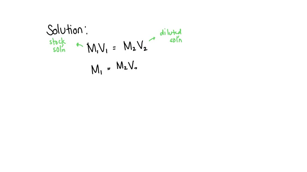 Solved A 877 Ml Nacl Solution Is Diluted To A Volume Of 1 17 L And A