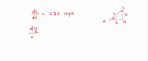 an-airplane-is-flying-in-still-air-with-an-airspeed-of-283-miles-per-hour-if-it-is-climbing-at-an-angle-of-219-find-the-rate-at-which-it-is-gaining-altitude-round-your-answer-to-four-decimal-94735