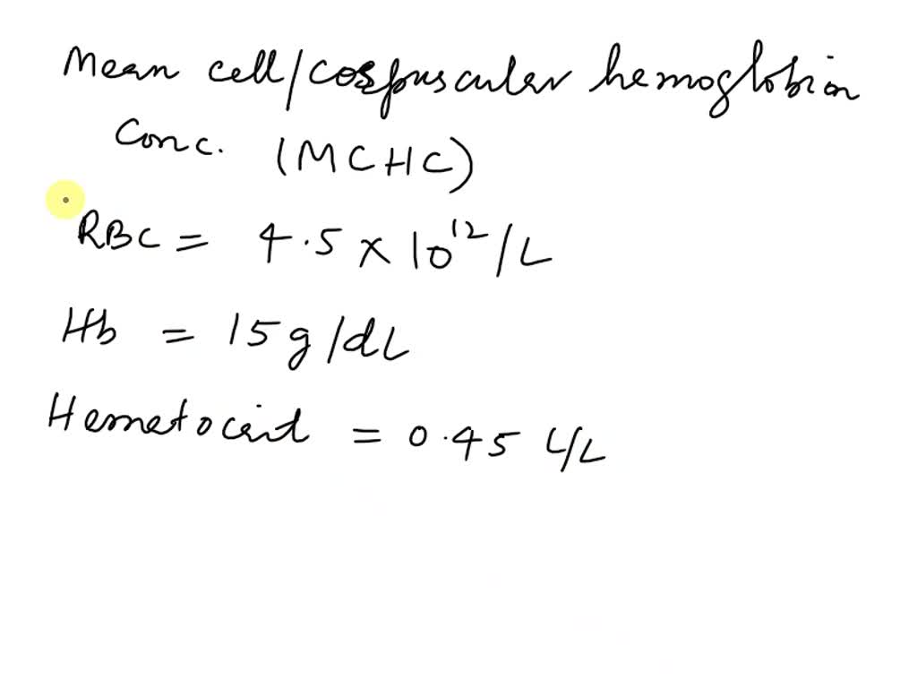 Mean Corpuscular Hemoglobin Concentration MCHC 47 OFF