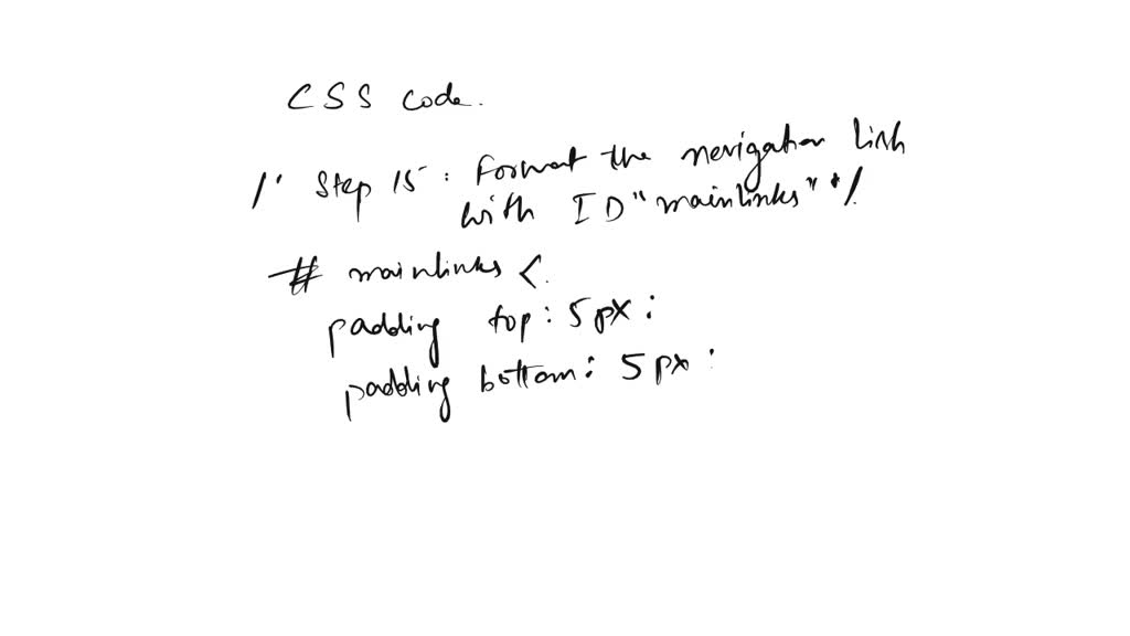 Solved: A Navigation List Containing An Unordered List With The 