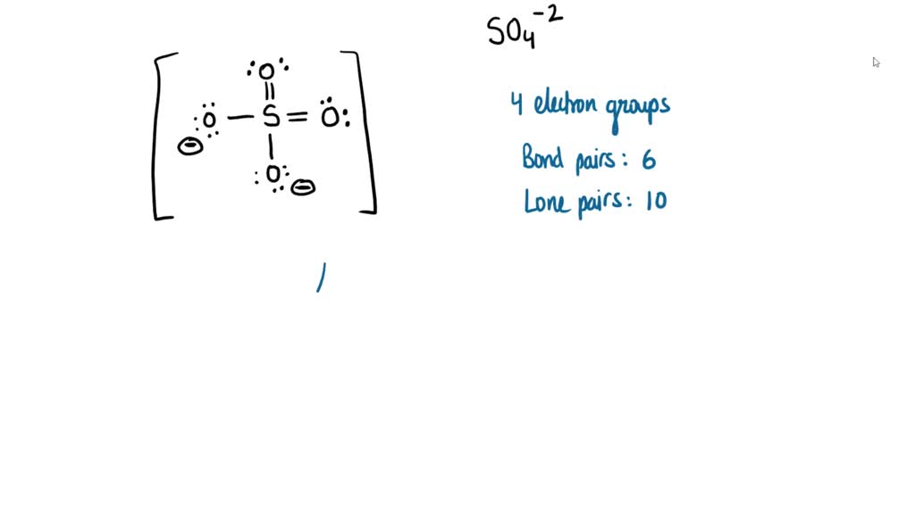 Solved Vsepr Thoory Predict The Molecular Shape Of So4 Using Vsepr