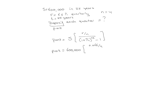 you-would-like-to-have-600000-when-you-retire-in-25-years-how-much-should-you-invest-each-quarter-if-you-can-earn-a-rate-of-66-compounded-quarterly-a-how-much-should-you-deposit-each-quarter-b-how-muc