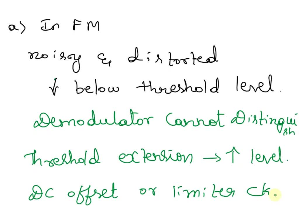 SOLVED 5. Answer the following questions about angle modulation